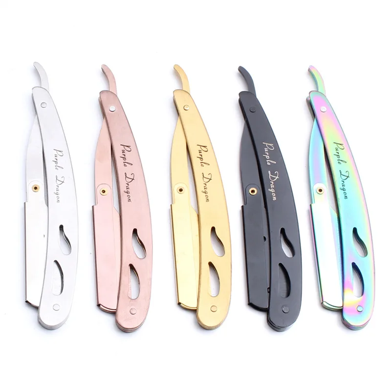 Фото Классический мужской бритвенный нож 5 цветов складной для бритья - купить