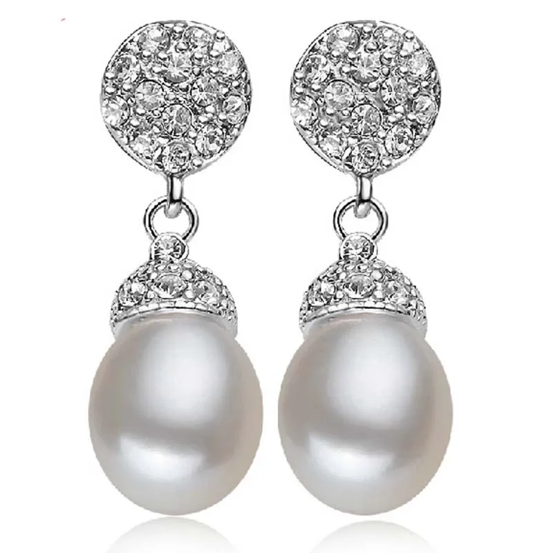 2018 New Natural Pearl Drop Earrings Real Pearl Jewelry Earring with Zircon for Women
2018 New Natural Pearl Drop Earrings Real Pearl Jewelry Earring with Zircon for Women