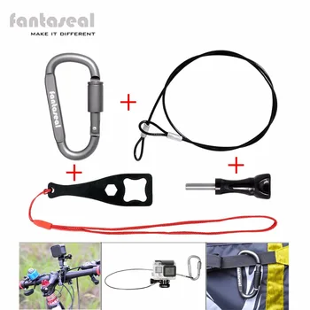 

Fantaseal Stainless Steel Rope Kit with Lanyard Tether Rope for Gopro Hero+LCD / Session + SJCAM Garmin Virb XE Xiaomi Yi etc