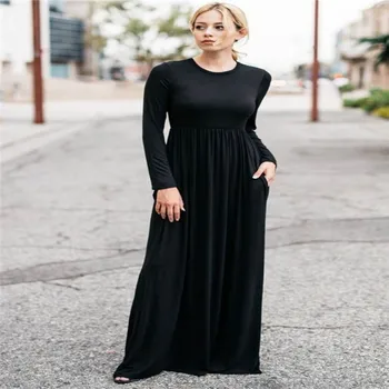 2019 Casual Elegant Long Maxi Dress Women Solid O-neck Long Sleeve Bodycon Party Dress Boho Beach Dress Tunic Vestido Longo
2019 Casual Elegant Long Maxi Dress Women Solid O-neck Long Sleeve Bodycon Party Dress Boho Beach Dress Tunic Vestido Longo
