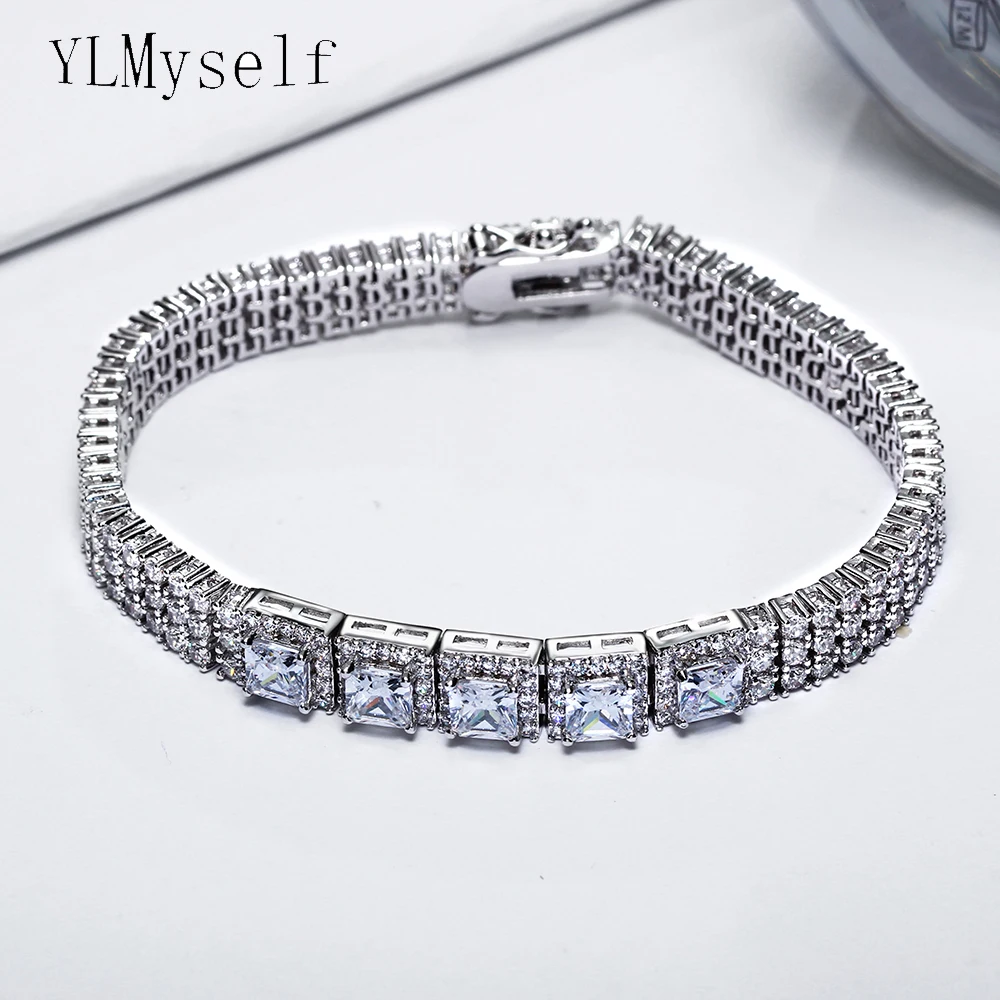 18CM of 2019 latest arrive jewelry bracelet for wedding with Square cut bright cz crystal bracelet & Bangles Jewellery for women
18CM of 2019 latest arrive jewelry bracelet for wedding with Square cut bright cz crystal bracelet & Bangles Jewellery for women