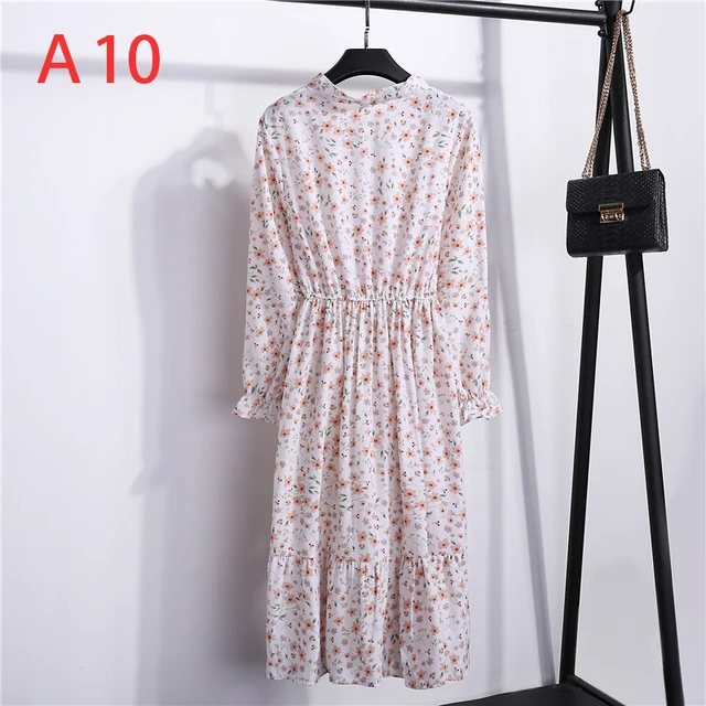 2020 jesienna damska sukienka dla kobiet szyfonowa koszula z długim rękawem sukienka A-line Midi zimowa sukienka biała kokardka kwiatowy Vestidos Vintage tanie tanio Poliester COTTON Jesień Stojak Pełna Butterfly rękawem Łuk Na co dzień empire Drukuj Kolan 2020 jesienna damska sukienka dla kobiet szyfonowa koszula z długim rękawem sukienka A-line Midi zimowa sukienka biała kokardka kwiatowy Vestidos Vintage tanie tanio Poliester COTTON Jesień Stojak Pełna Butterfly rękawem Łuk Na co dzień empire Drukuj Kolan