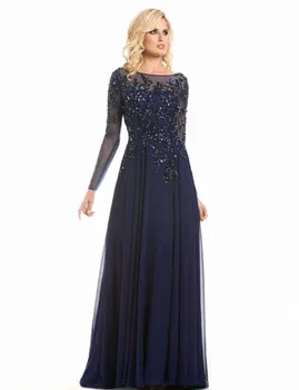 Elegant Lace Long Sleeve Party Dress Party Gowns Navy Blue Long Lace Chiffon Long Sleeve Evening Dresses
Elegant Lace Long Sleeve Party Dress Party Gowns Navy Blue Long Lace Chiffon Long Sleeve Evening Dresses