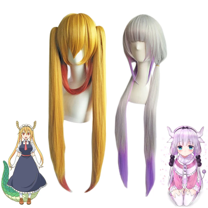 Kobayashi san Chi no Maid Dragon Wig Cosplay Costume Miss Kobayashi's Dragon Maid Kanna Kamui Tooru Tohru Synthetic Hair Wigs
Kobayashi san Chi no Maid Dragon Wig Cosplay Costume Miss Kobayashi's Dragon Maid Kanna Kamui Tooru Tohru Synthetic Hair Wigs
