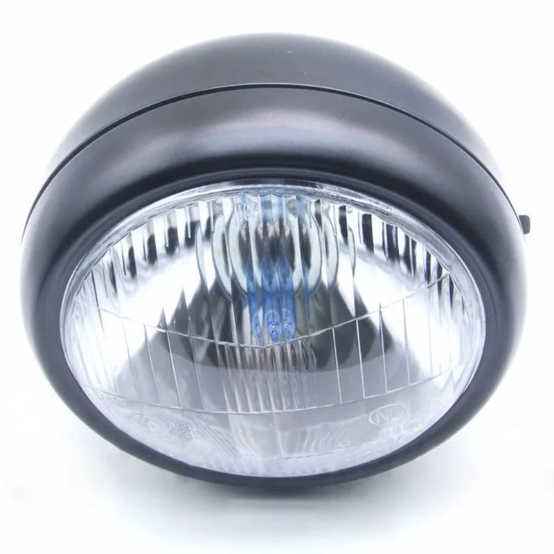 1set Motorcycle Retro Front Headlight Turn Signal Light+Mount For Cafe Racer Bobber