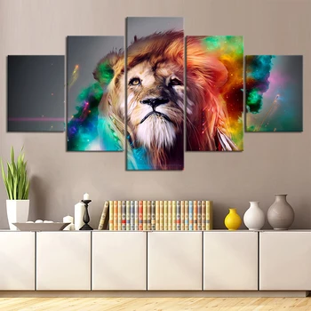 5 Piece Lion Colour Water Canvas Painting Home Decor Abstract Art Wall Sticker Wall Art Picture Mural for Wall Decoration Gifts
5 Piece Lion Colour Water Canvas Painting Home Decor Abstract Art Wall Sticker Wall Art Picture Mural for Wall Decoration Gifts