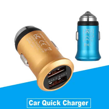 Mini Dual USB Port Car Charger Glowing Charging Adapte Cigarette Lighter Plug Charger Dual USB Aluminum alloy charging Socket
Mini Dual USB Port Car Charger Glowing Charging Adapte Cigarette Lighter Plug Charger Dual USB Aluminum alloy charging Socket