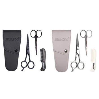 4pcs/set Beard Mustache Scissors and Comb Set Kit for Men Care with Bag Professional Beard Tool
4pcs/set Beard Mustache Scissors and Comb Set Kit for Men Care with Bag Professional Beard Tool