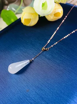 SHILOVEM 18k yellow gold Natural white Jasper pendants classic fine Jewelry women wedding necklace gift yzz7.519002hby
SHILOVEM 18k yellow gold Natural white Jasper pendants classic fine Jewelry women wedding necklace gift yzz7.519002hby