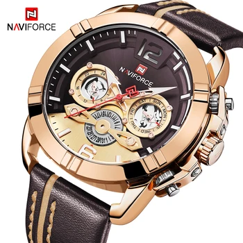 Relogio NAVIFORCE Watch Men Waterproof Sport Quartz Clock Leather Strap Mens Watches Luxury Brand Army Military Men's Wristwatch
Relogio NAVIFORCE Watch Men Waterproof Sport Quartz Clock Leather Strap Mens Watches Luxury Brand Army Military Men's Wristwatch