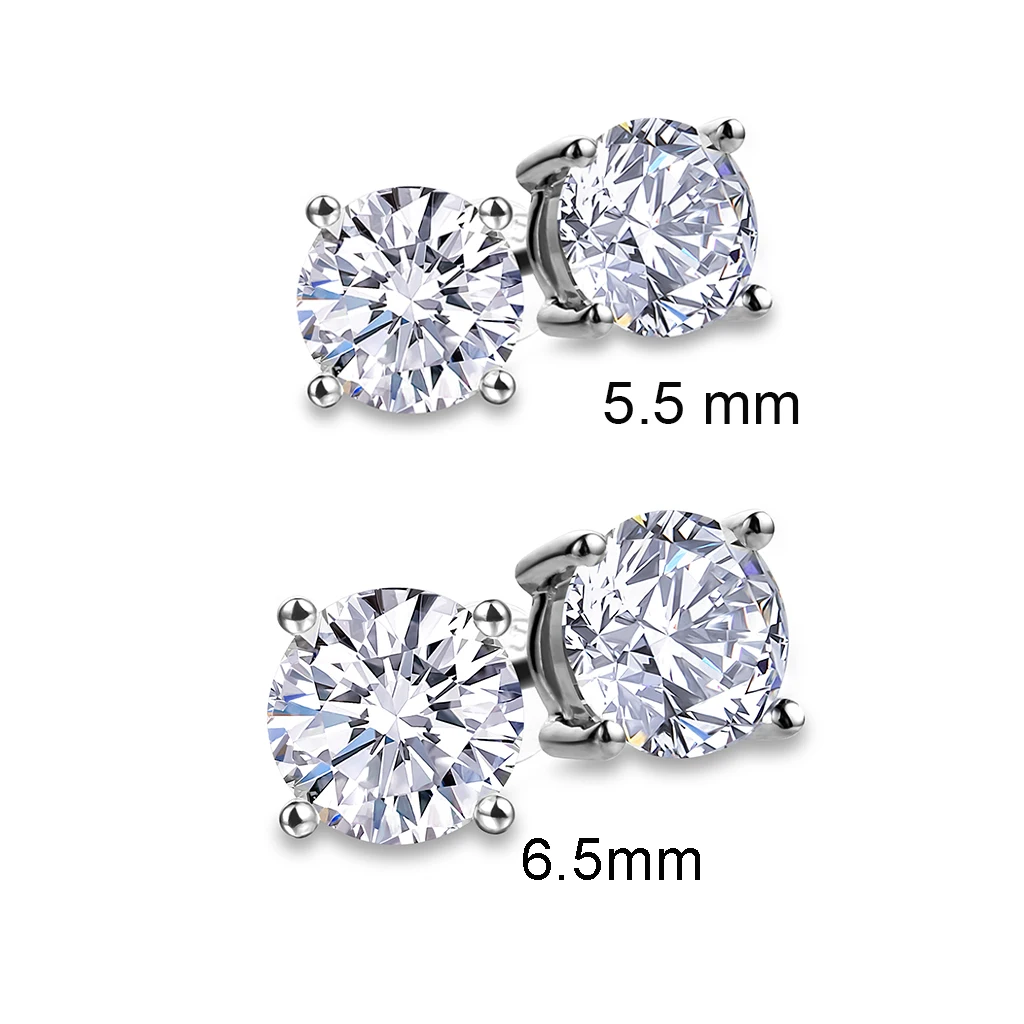 Large CZ stud earrings Fashion 925 Sterling Silver Brilliant Cut CZ Stud Earrings Cubic Zirconia Stud Earrings 5mm 6mm 7mm 8mm
Large CZ stud earrings Fashion 925 Sterling Silver Brilliant Cut CZ Stud Earrings Cubic Zirconia Stud Earrings 5mm 6mm 7mm 8mm