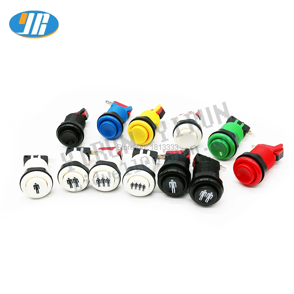 60 Pcs 28mm Mounting Hole Arcade push button,American style,6 Color available For Arcade Machine/Cocktail Machine
60 Pcs 28mm Mounting Hole Arcade push button,American style,6 Color available For Arcade Machine/Cocktail Machine