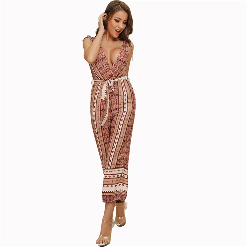 Overalls Women Jumpsuits Rompers Body Femme Summer Sexy Costumes Bodysuit V Neck Bohemian Playsuits Long pants Jumpsuit Female
Overalls Women Jumpsuits Rompers Body Femme Summer Sexy Costumes Bodysuit V Neck Bohemian Playsuits Long pants Jumpsuit Female