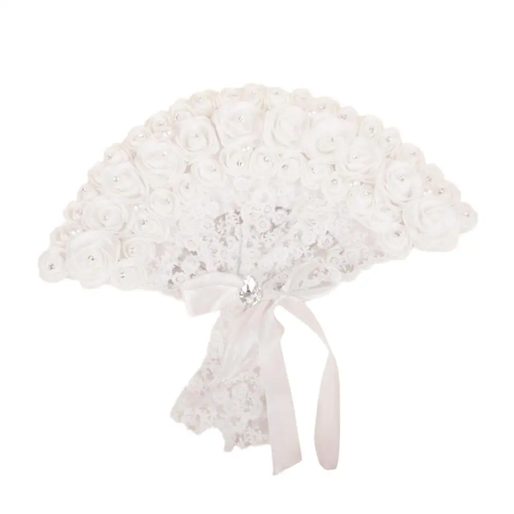 Bride Handheld Fan Lace Rose Fans Non-foldable Fan For Wedding Parties Supplies Home Decoration Crafts
Bride Handheld Fan Lace Rose Fans Non-foldable Fan For Wedding Parties Supplies Home Decoration Crafts
