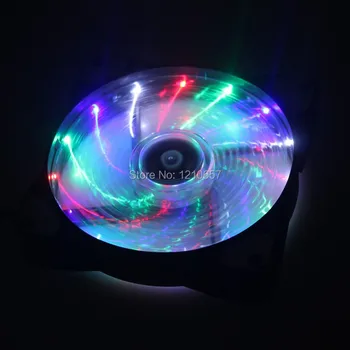 2PCS lot 120mm DC 12v 3+4pin Colorful LED 15 Light Computer Case Fan For Radiator
2PCS lot 120mm DC 12v 3+4pin Colorful LED 15 Light Computer Case Fan For Radiator