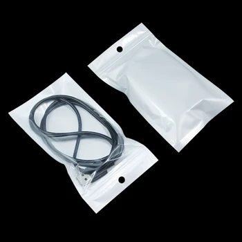 Clear Front / White Plastic Zip Lock Package Bags Small Gift Dispaly Pouch Electronic Product Packaging Zipper Bag W/ Hang Hole
Clear Front / White Plastic Zip Lock Package Bags Small Gift Dispaly Pouch Electronic Product Packaging Zipper Bag W/ Hang Hole