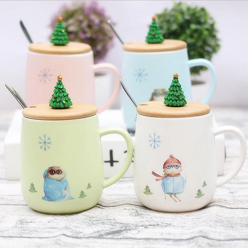 BAISPO Creative Ceramic Christmas Tree Coffee Mug For Christmas Gift Portable Cartoon With Wood Lid Spoon Milk Cup Tea Mugs
BAISPO Creative Ceramic Christmas Tree Coffee Mug For Christmas Gift Portable Cartoon With Wood Lid Spoon Milk Cup Tea Mugs