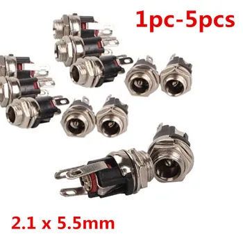 1pc / 5pcs Practical DC Power Supply Metal Jack Socket DC Power Socket Panel Moun Electrical Socket Accessories 5.5mm*2.1mm
1pc / 5pcs Practical DC Power Supply Metal Jack Socket DC Power Socket Panel Moun Electrical Socket Accessories 5.5mm*2.1mm