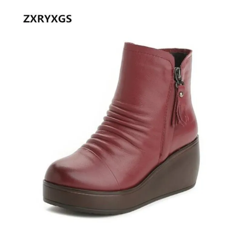 2018 Newest Fashion Autumn Winter Double Zipper Women Shoes Boots Thick-soled High Heels Casual Wild Pleated Real Leather Boots
2018 Newest Fashion Autumn Winter Double Zipper Women Shoes Boots Thick-soled High Heels Casual Wild Pleated Real Leather Boots