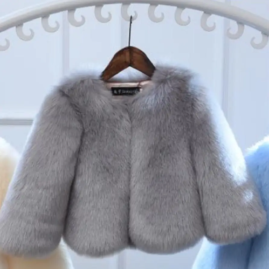 Winter Children's Baby Boys Girl Warm Parka Faux Fox Fur Coat Girls Thicker Jacket Long Sleeve Baby Kids Fake Fur Outwear Y10
Winter Children's Baby Boys Girl Warm Parka Faux Fox Fur Coat Girls Thicker Jacket Long Sleeve Baby Kids Fake Fur Outwear Y10
