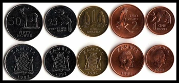 Zambia 5Pieces/Lot Coins Coin Original Genuine Original 1992 edition Not circulated
Zambia 5Pieces/Lot Coins Coin Original Genuine Original 1992 edition Not circulated