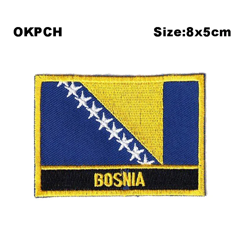 Bosnia Square Shape Iron-on Flag Patch Embroidered Saw on Badges Patches PT0036-R
Bosnia Square Shape Iron-on Flag Patch Embroidered Saw on Badges Patches PT0036-R