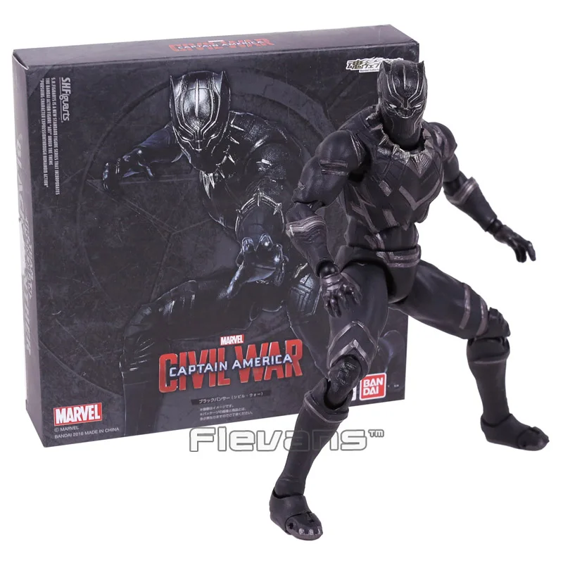 SHF SHFiguarts Captain America Civil War Black Panther PVC Action Figure Collectible Model Toy 16cm
SHF SHFiguarts Captain America Civil War Black Panther PVC Action Figure Collectible Model Toy 16cm