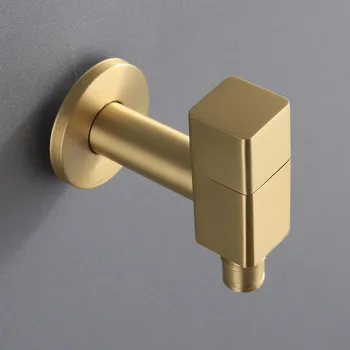 Washing machine faucet Copper Bathroom corner faucet tap Single Cold garden Faucet Brushed Gold outdoor mixer Small Tap
Washing machine faucet Copper Bathroom corner faucet tap Single Cold garden Faucet Brushed Gold outdoor mixer Small Tap