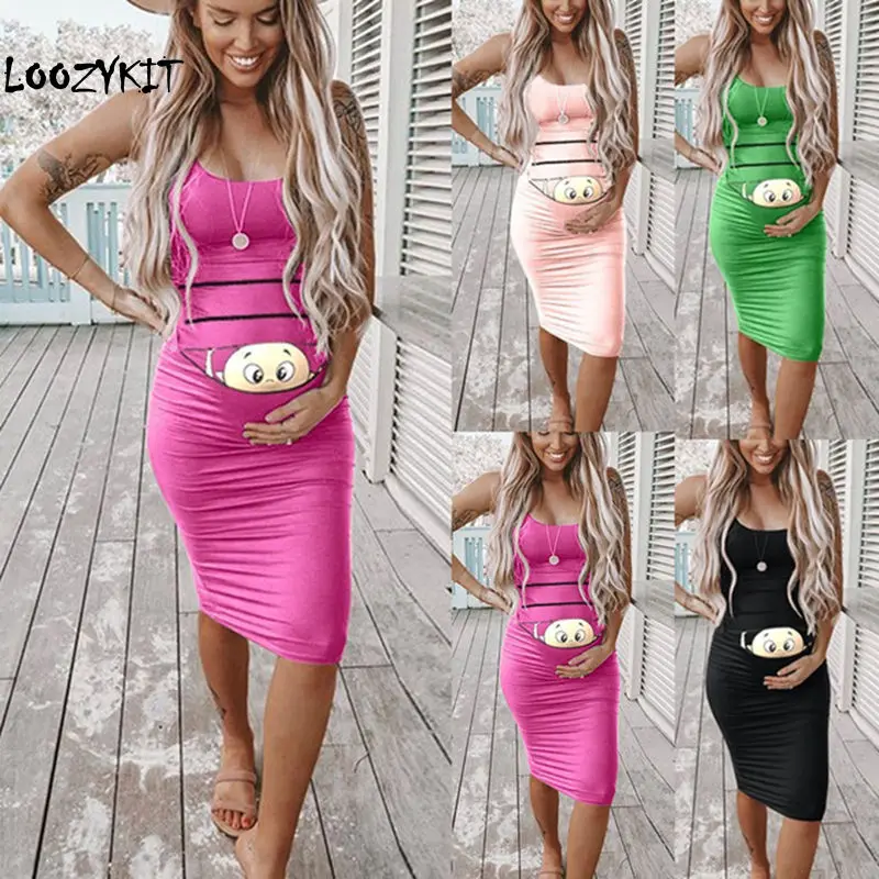Loozykit Women's Fashion Cute Baby Cartoon Printed Summer Pregnant Dress Sleeveless Maternity Dresses Casual Sevimli Hamile
Loozykit Women's Fashion Cute Baby Cartoon Printed Summer Pregnant Dress Sleeveless Maternity Dresses Casual Sevimli Hamile