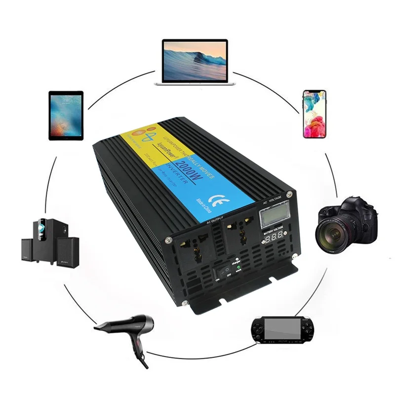 UPS inverter pure sine wave 2000W 4000W DC 12V/24V to AC 220V-240V LCD Inverter+Charger & UPS,Quiet and Fast Charge power supply
UPS inverter pure sine wave 2000W 4000W DC 12V/24V to AC 220V-240V LCD Inverter+Charger & UPS,Quiet and Fast Charge power supply