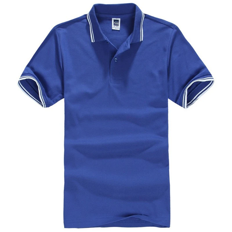 Рубашка поло мужская с коротким рукавом хлопок Повседневная брендовая одежда