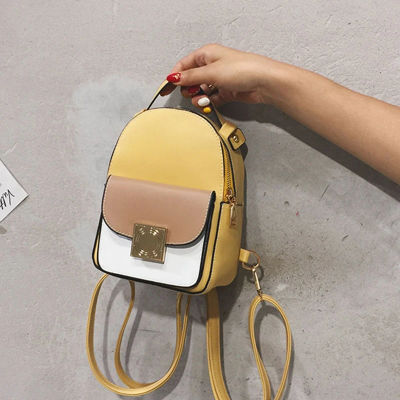 Women green Contrast color leather Backpack Mini Soft Touch Multi-Function Small Backpack Female Ladies Shoulder Bag Girl Purse
Women green Contrast color leather Backpack Mini Soft Touch Multi-Function Small Backpack Female Ladies Shoulder Bag Girl Purse