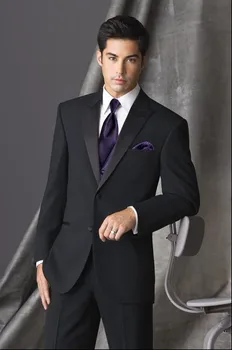 New Arrival Groom Tuxedo Black Groomsmen Peak Satin Lapel Wedding/Dinner Suits Best Man Bridegroom (Jacket+Pants+Tie+Vest) B208
New Arrival Groom Tuxedo Black Groomsmen Peak Satin Lapel Wedding/Dinner Suits Best Man Bridegroom (Jacket+Pants+Tie+Vest) B208