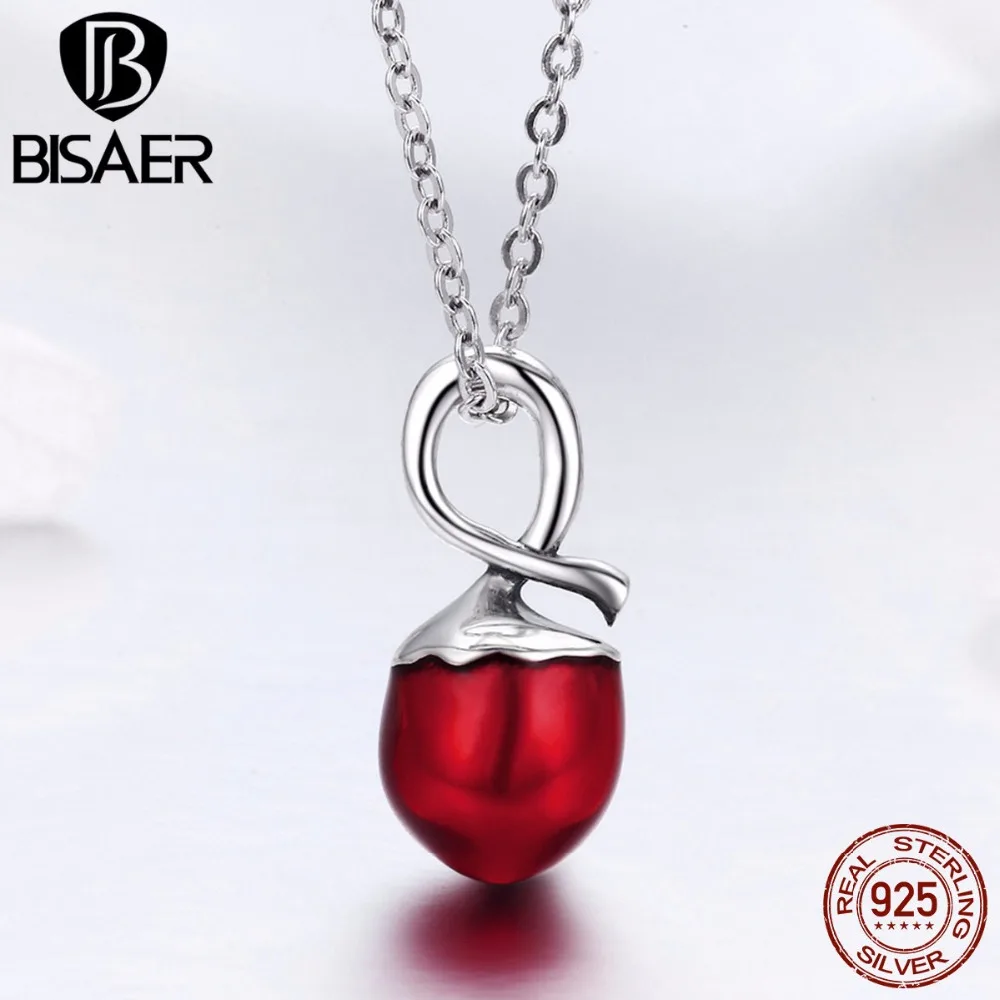 BISAER Authentic 925 Sterling Silver Nut Plant Fruit Femme Pendant Necklaces for Women Sterling Silver Jewelry S925 45CM ECN228
BISAER Authentic 925 Sterling Silver Nut Plant Fruit Femme Pendant Necklaces for Women Sterling Silver Jewelry S925 45CM ECN228