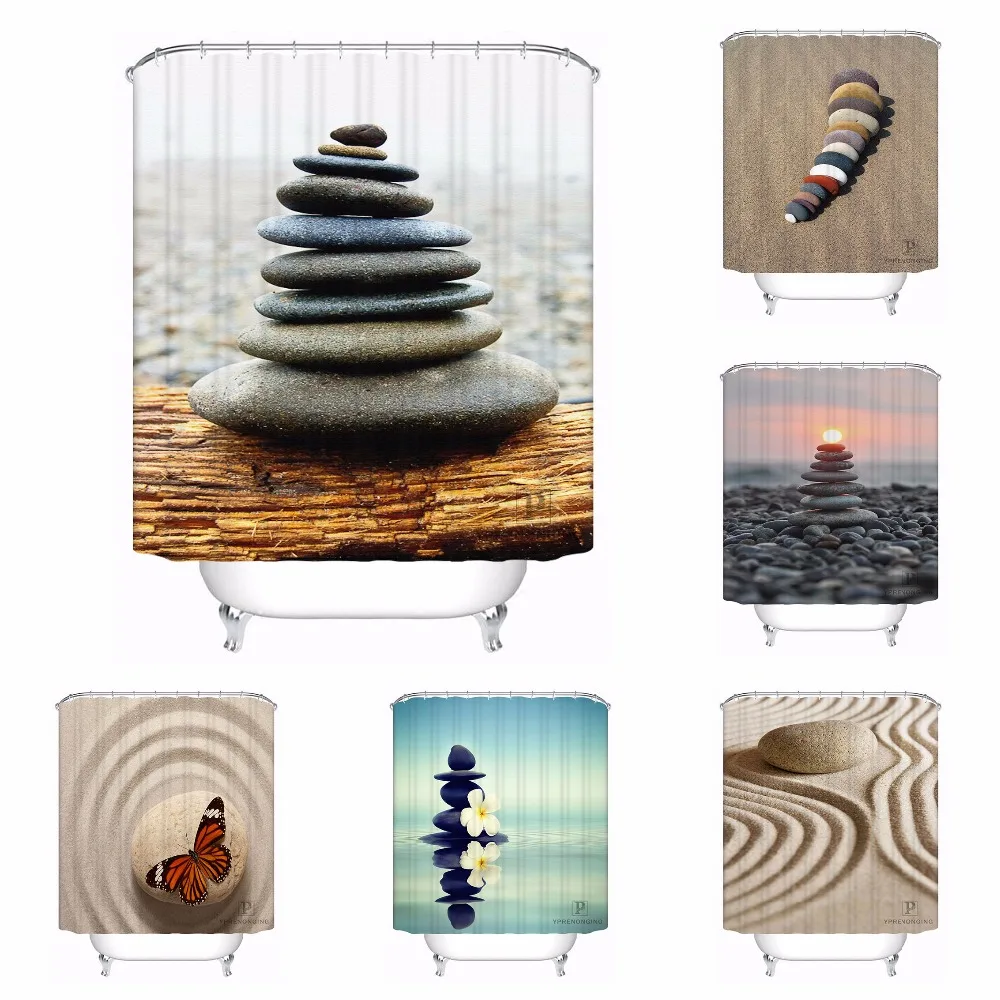 Custom Stone Sand Harmony Zen Bathroom Acceptable Shower Curtain Polyester Fabric Bathroom Curtain #180320-01-141
Custom Stone Sand Harmony Zen Bathroom Acceptable Shower Curtain Polyester Fabric Bathroom Curtain #180320-01-141