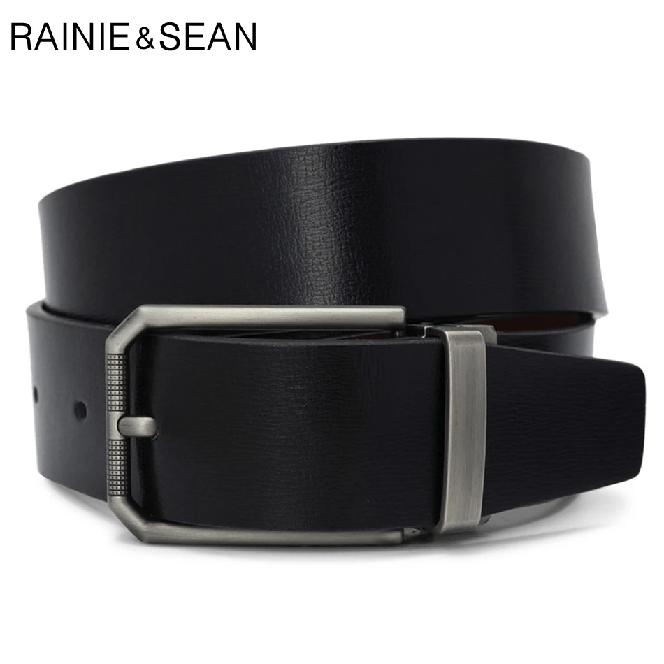 RAINIE SEAN Leather Pants Belt Men Genuine Leather Belt Pin Buckle Alloy Solid Black Smart Casual Retro Male Leather Belt Strap
RAINIE SEAN Leather Pants Belt Men Genuine Leather Belt Pin Buckle Alloy Solid Black Smart Casual Retro Male Leather Belt Strap