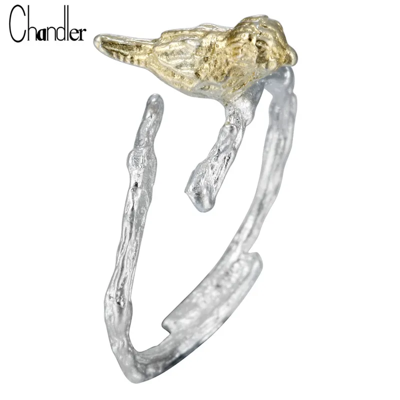 Chandler Matt Retro Tree Branch Gold Bird Opening Resizable Ring Midi Pinkie Finger Knuckle Ring Original argentum
Chandler Matt Retro Tree Branch Gold Bird Opening Resizable Ring Midi Pinkie Finger Knuckle Ring Original argentum