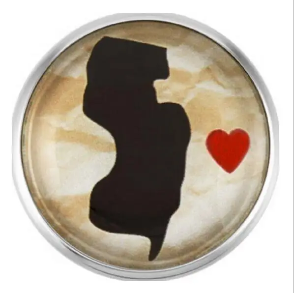 Love New Jersey State Snap Buttons Glass Ginger Snap Charms Fit 18mm Snap DIY Bracelets/Necklace Jewelry 20Pcs/lot
Love New Jersey State Snap Buttons Glass Ginger Snap Charms Fit 18mm Snap DIY Bracelets/Necklace Jewelry 20Pcs/lot