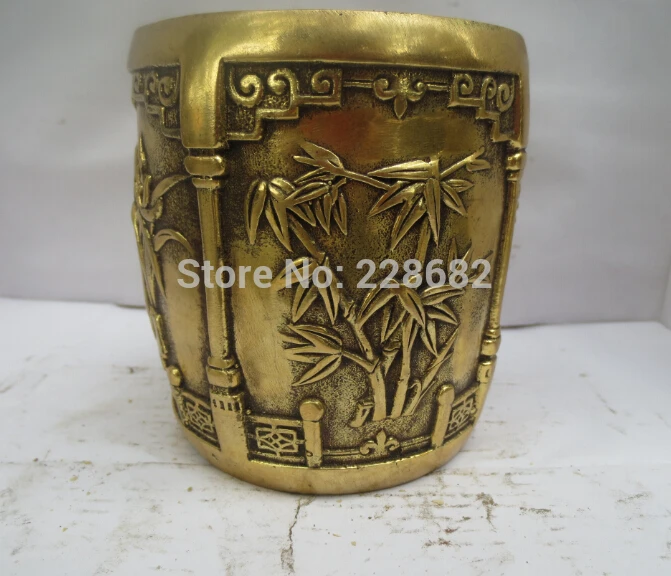 Collectible Chinese Brass Carved Plum, Orchid, Bamboo, Chrysanthemum Pen Holder Chinese Pen Holder fast Shipping
Collectible Chinese Brass Carved Plum, Orchid, Bamboo, Chrysanthemum Pen Holder Chinese Pen Holder fast Shipping