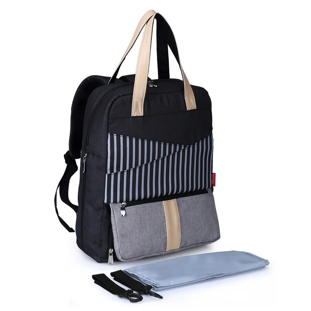 Large Capacity Mummy Maternity Nappy Diaper Bag Infant stripe Travel Backpack Bottles Storage Nursing Bags for Baby Care
Large Capacity Mummy Maternity Nappy Diaper Bag Infant stripe Travel Backpack Bottles Storage Nursing Bags for Baby Care
