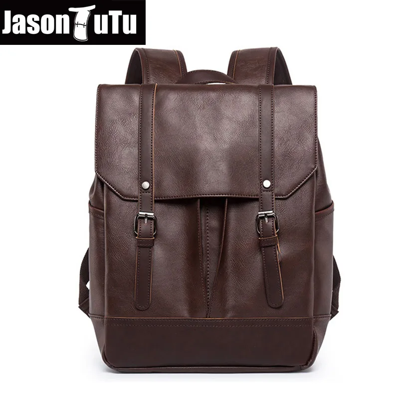 Male vintage PU leather backpack Anti theft backpack travel Men bagpack students laptop backpack school bag rugzak Dropshipping 
Male vintage PU leather backpack Anti theft backpack travel Men bagpack students laptop backpack school bag rugzak Dropshipping
