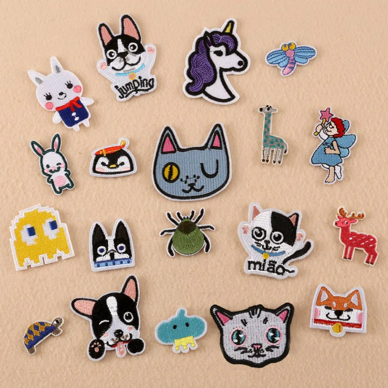 Small Cartoon Dog Cat Rabbit Deer Unicorn Gril Patches Iron On Or Sew Fabric Sticker For Clothes Badge Embroidered Appliques DIY
Small Cartoon Dog Cat Rabbit Deer Unicorn Gril Patches Iron On Or Sew Fabric Sticker For Clothes Badge Embroidered Appliques DIY