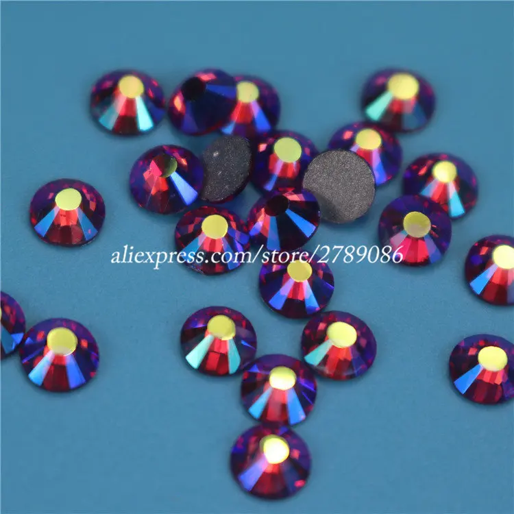 1440pcs/lot Fuchsia AB FlatBack Non HotFix Strass Nail art Rhinestone 3D Glass Round Crystal Stones For DIY Nails Decorations 
1440pcs/lot Fuchsia AB FlatBack Non HotFix Strass Nail art Rhinestone 3D Glass Round Crystal Stones For DIY Nails Decorations