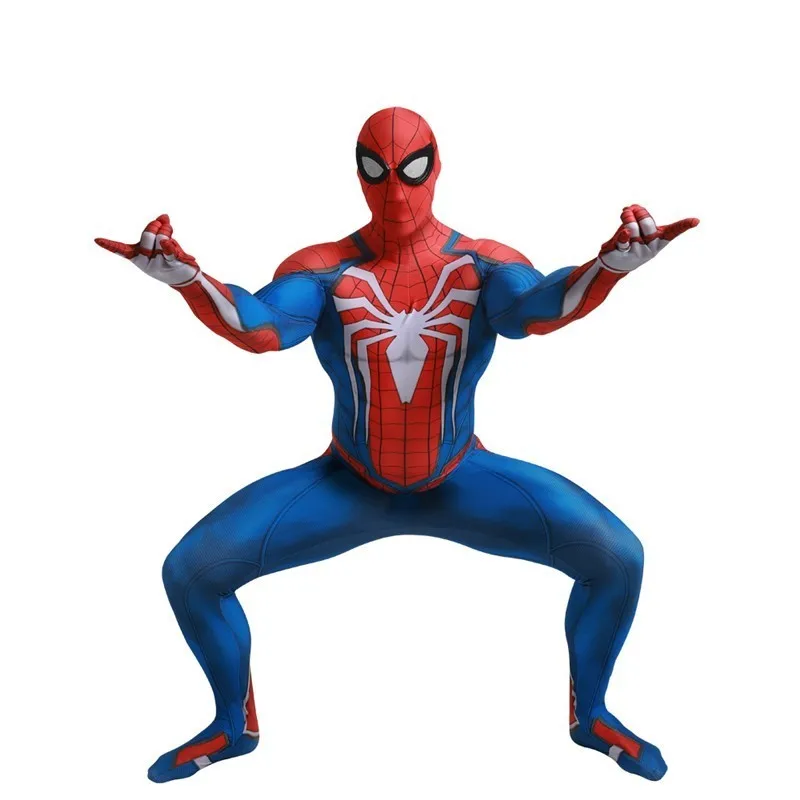 

Marvels Spider-Man PS4 Costume Spiderman Peter Parker Cosplay Adult Halloween Kids Zentai Jumpsuit Suit Boy Superhero Lycra