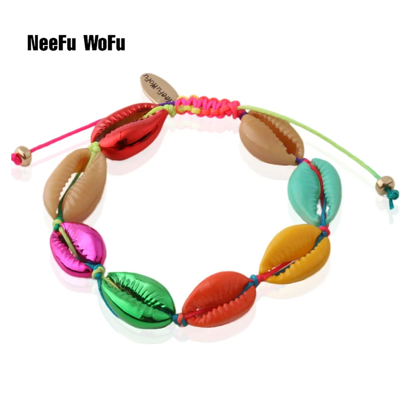 NeeFuWoFu Colored seashell Bracelets Metal Beaded gold Bohemia shell Bracelet for Woman Suit Beaded bracelet fashion jewelry
NeeFuWoFu Colored seashell Bracelets Metal Beaded gold Bohemia shell Bracelet for Woman Suit Beaded bracelet fashion jewelry