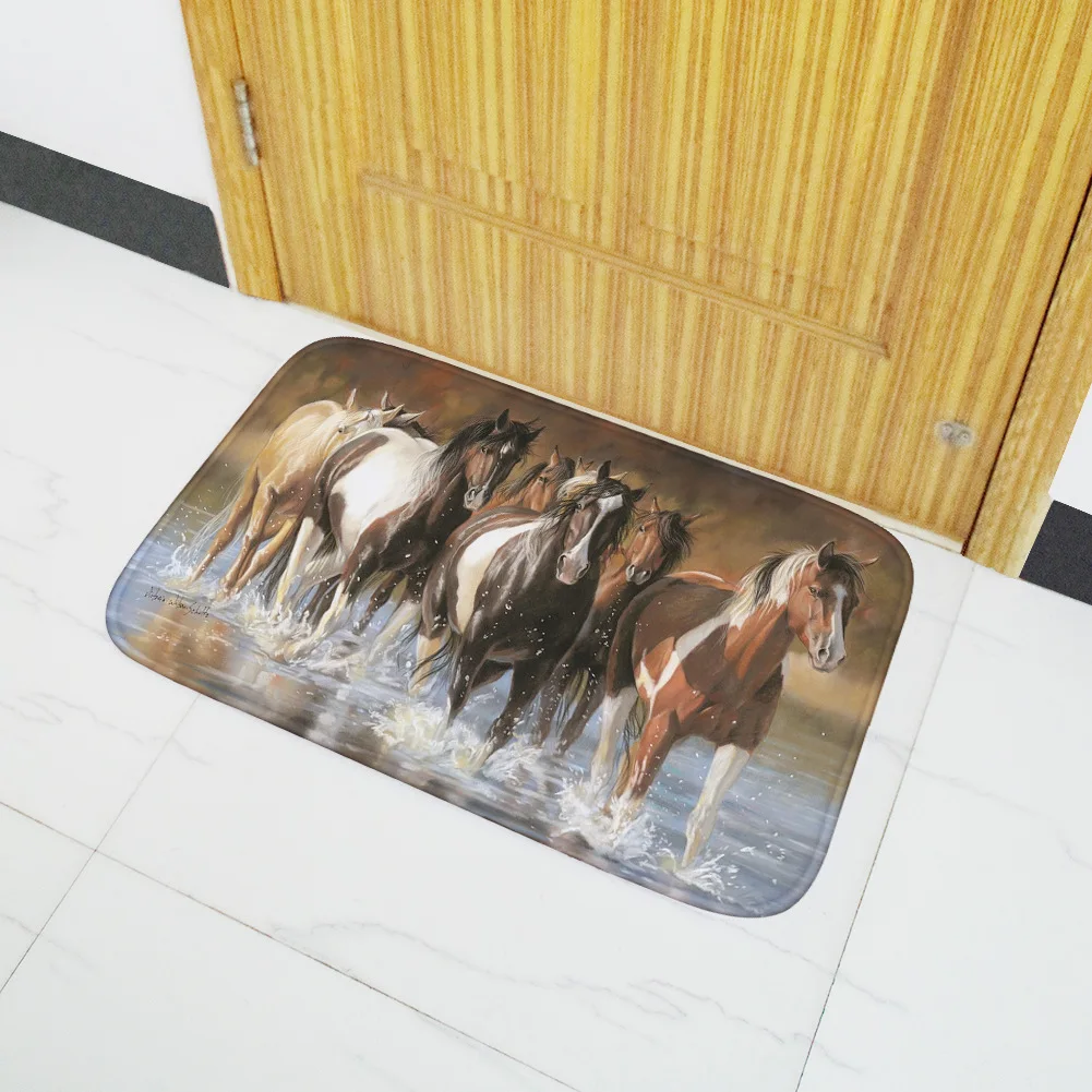 Galloping Horses Door Mat Decoration Soft Non-slip Doormat Water Absorption Bath Mat Entrance Floor Mat Rug Foot Mat
Galloping Horses Door Mat Decoration Soft Non-slip Doormat Water Absorption Bath Mat Entrance Floor Mat Rug Foot Mat