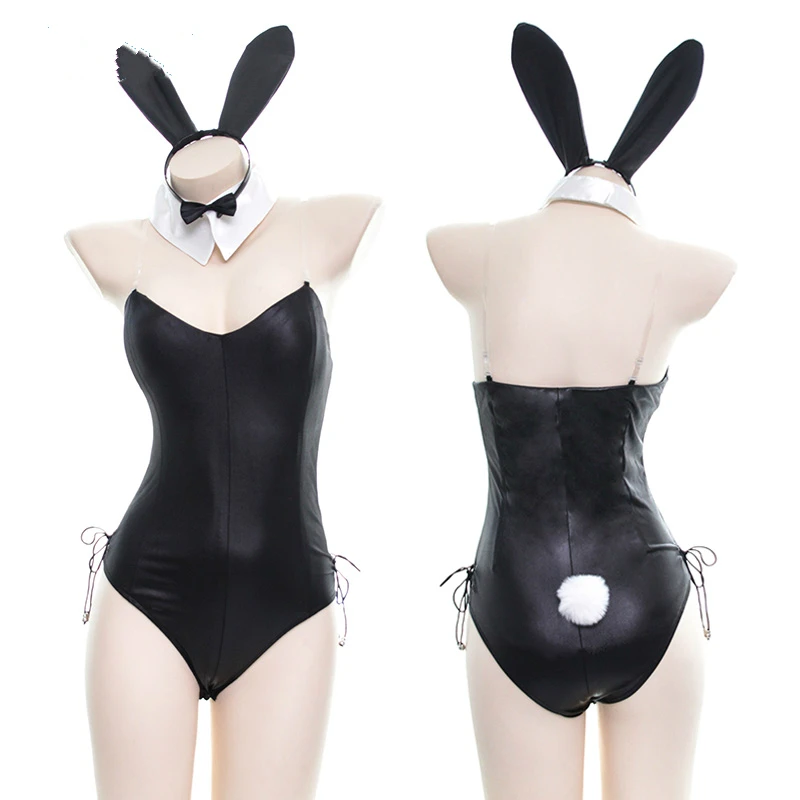 Rabbit Girl 4PCS/Set PU Faux Leather Shiny Catwoman Bunny Uniforms Sexy Lingerie Costumes Sexy Toy Cosplay Lingerie Bodysuit
Rabbit Girl 4PCS/Set PU Faux Leather Shiny Catwoman Bunny Uniforms Sexy Lingerie Costumes Sexy Toy Cosplay Lingerie Bodysuit