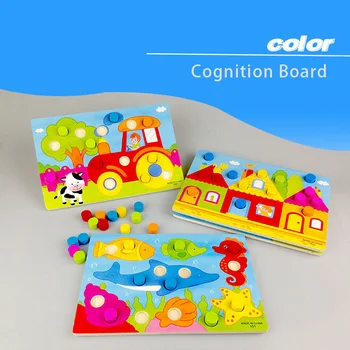 Color Cognition Board Montessori Educational Toys For Children Wooden Toy Jigsaw Early Learning Color Match Game
Color Cognition Board Montessori Educational Toys For Children Wooden Toy Jigsaw Early Learning Color Match Game