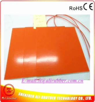 Silicone 3D Printer Heater 400*400*1.5mm 220v 640w adhesive 1 side 4mm hole center 1000mm lead wire from middle of 1side
Silicone 3D Printer Heater 400*400*1.5mm 220v 640w adhesive 1 side 4mm hole center 1000mm lead wire from middle of 1side