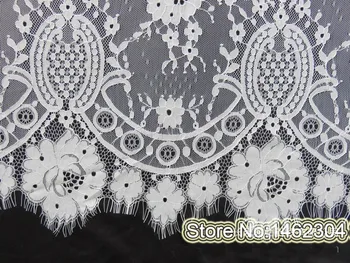 Wedding Guipure Lace Fabric, French Guipure Lace 150cm wide by 3meter per pc, Off white/Black Eyelash Lace
Wedding Guipure Lace Fabric, French Guipure Lace 150cm wide by 3meter per pc, Off white/Black Eyelash Lace